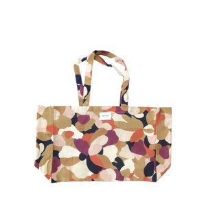 Sezane Ines Cotton Canvas‎ Multicolored Longvieal Design Shoulder Tote Bag